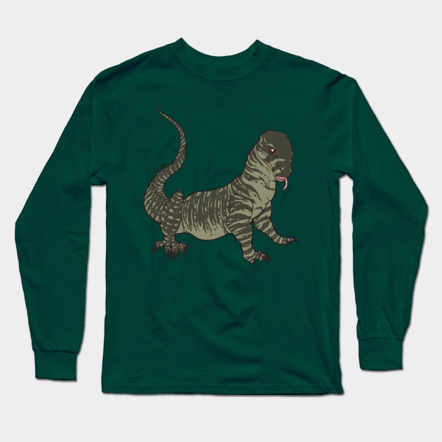 Lace Monitor Long Sleeve T-Shirt by TaksArt